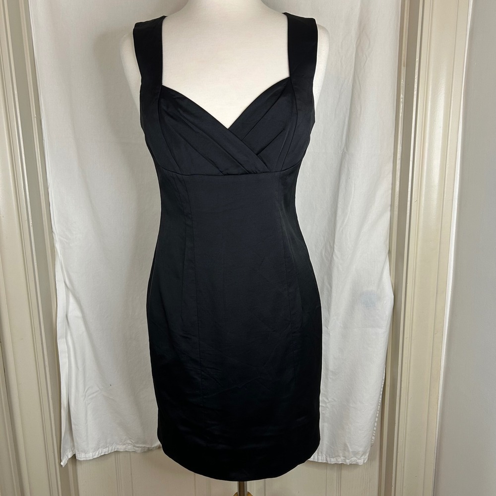 Banana Republic Blk Dress Stretch Sleeveless Sheath Cocktail Party Career Wms 6
